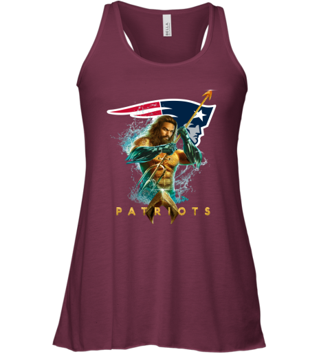 NFL New England Patriots Aquaman DC Football Sports 4HpxASZXk6w flowy tank 32 95 151514 front maroon