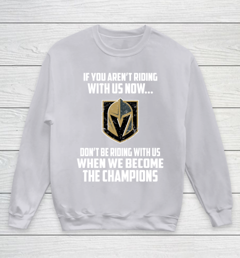 NHL Vegas Golden Knights Hockey We Become The Champions Youth Sweatshirt 3