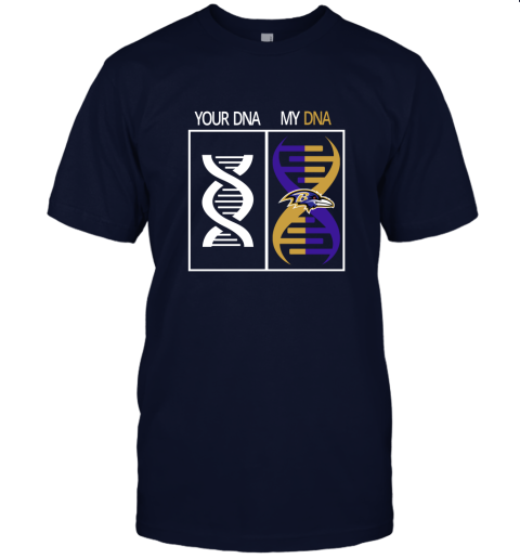 lpop my dna is the baltimore ravens football nfl jersey t shirt 60 front navy