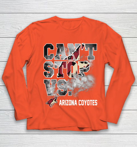 NHL Arizona Coyotes Hockey Can't Stop Vs Youth Long Sleeve 3