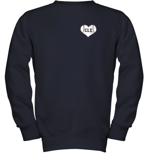 jykb vintage cleveland baseball sweatshirt ohio cle youth sweatshirt 47 front navy
