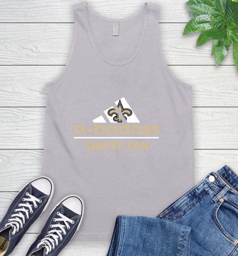 NFL A Badass New Orleans Saints Fan Adidas Football Sports Tank Top 3