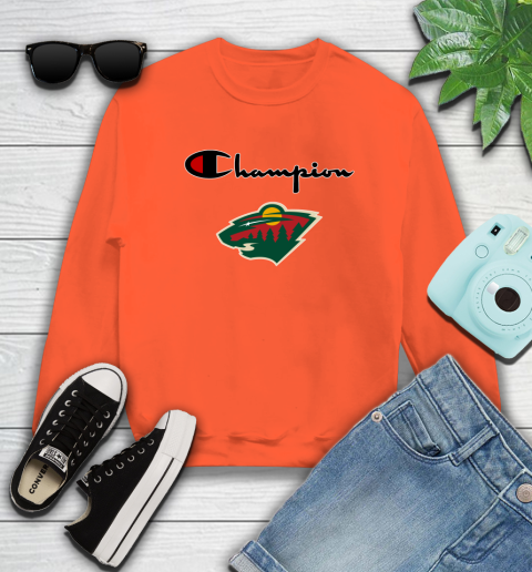 NHL Hockey Minnesota Wild Champion Shirt Sweatshirt 2