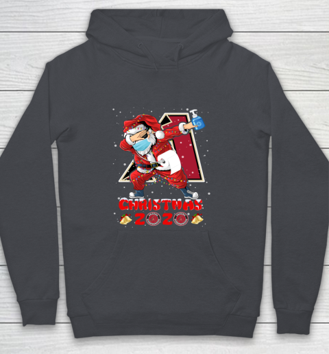 Arizona Diamondbacks Funny Santa Claus Dabbing Christmas 2020 MLB Youth Hoodie 5