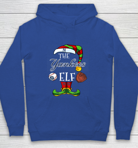 New York Yankees Christmas ELF Funny MLB Youth Hoodie 6