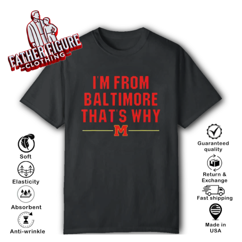 Derik Queen I'm From Baltimore That's Why T-Shirt