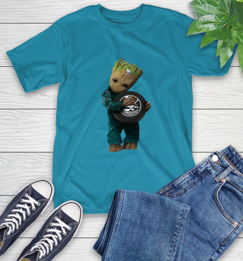 NHL Groot Guardians Of The Galaxy Hockey Sports New York Islanders T-Shirt 8
