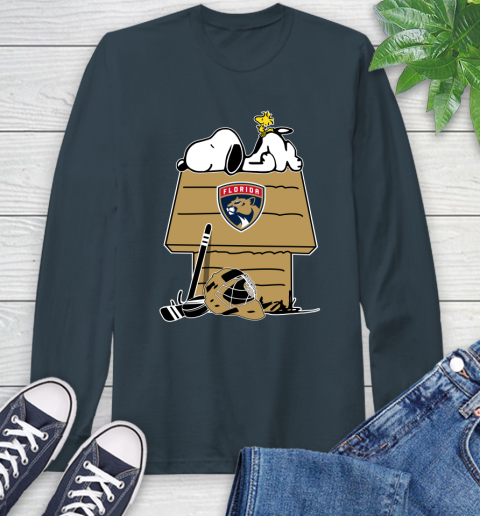 Florida Panthers NHL Hockey Snoopy Woodstock The Peanuts Movie Long Sleeve T-Shirt 8