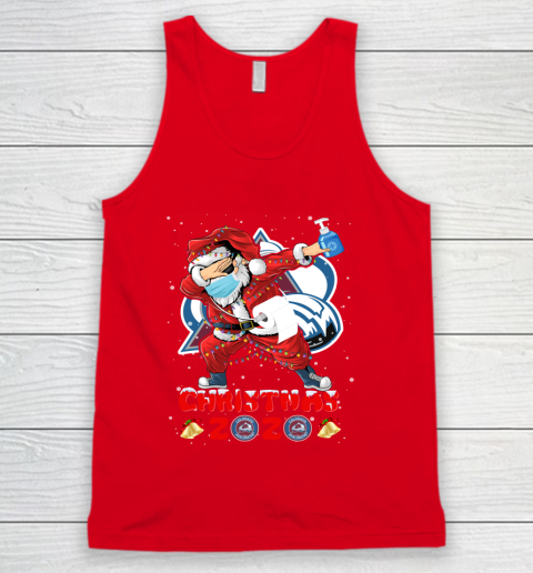 Colorado Avalanche Funny Santa Claus Dabbing Christmas 2020 NHL Tank Top 5