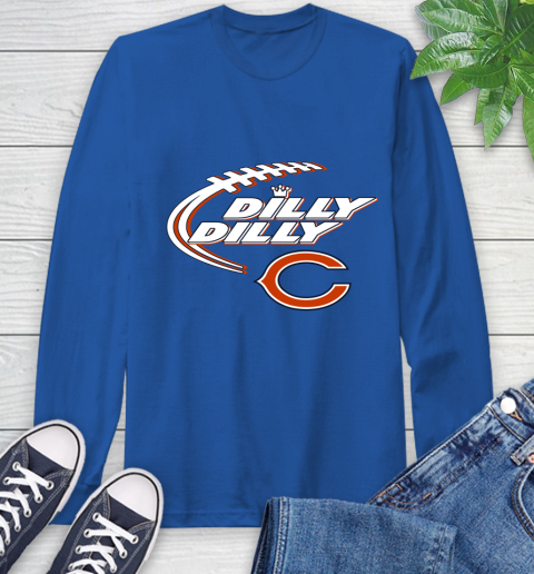 NFL Chicago Bears Dilly Dilly Football Sports Long Sleeve T-Shirt 9
