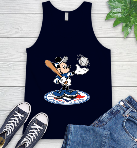 MLB Baseball Toronto Blue Jays Cheerful Mickey Disney Shirt Tank Top 3