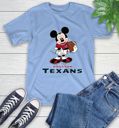 NFL Football Houston Texans Cheerful Mickey Mouse Shirt T-Shirt 12