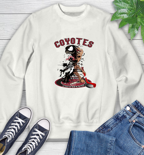 NHL Arizona Coyotes Hockey Venom Groot Guardians Of The Galaxy Sweatshirt