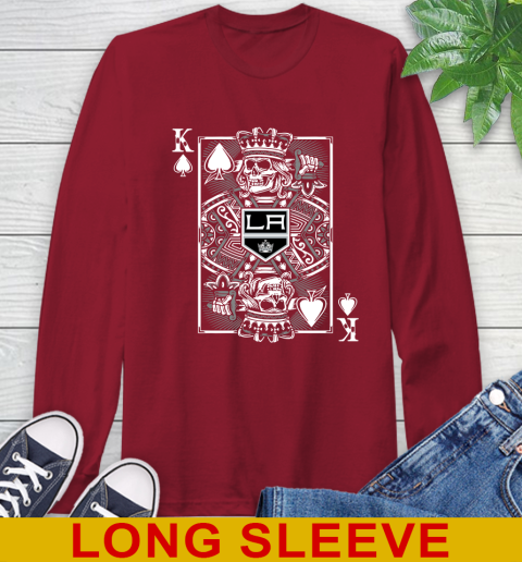 Los Angeles Kings NHL Hockey The King Of Spades Death Cards Shirt Long Sleeve T-Shirt 9