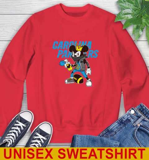 Carolina Panthers NFL Football Mickey Peace Sign Sports Sweatshirt 10
