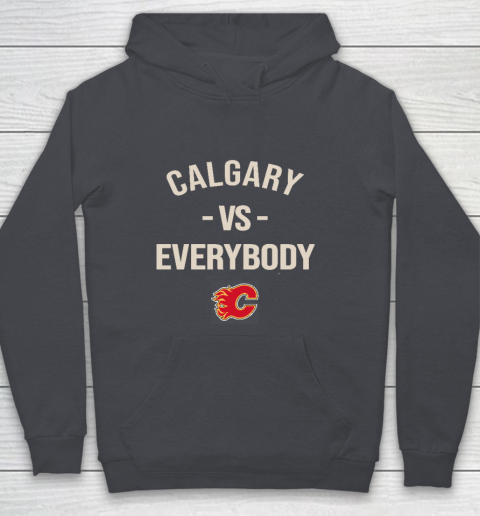 Calgary Flames Vs Everybody Youth Hoodie 5