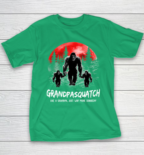 Grandpa Squatch Like A Grandpa Just Way More Squatchy Funny Youth T-Shirt 4