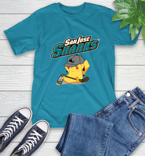 NHL Pikachu Hockey Sports San Jose Sharks T-Shirt 8
