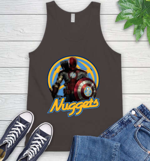 Denver Nuggets NBA Basketball Captain America Thor Spider Man Hawkeye Avengers Tank Top 7