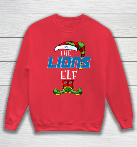 Detroit Lions Christmas ELF Funny NFL Sweatshirt 7