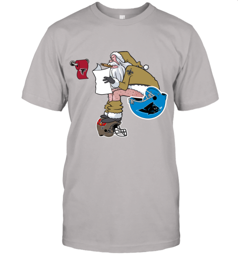 Santa Claus New Orleans Saints Shit On Other Teams Christmas Unisex Jersey Tee