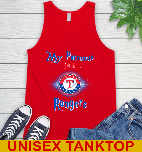 MLB Baseball Harry Potter My Patronus Is A Texas Rangers Tank Top 5