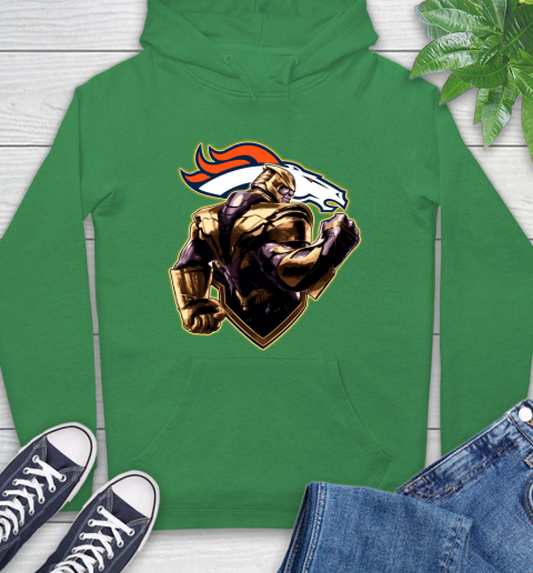NFL Thanos Avengers Endgame Football Sports Denver Broncos Hoodie 8