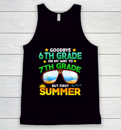 Goodbye 6th Grade Graduation To 7th Grade Hello Summer Tank Top
