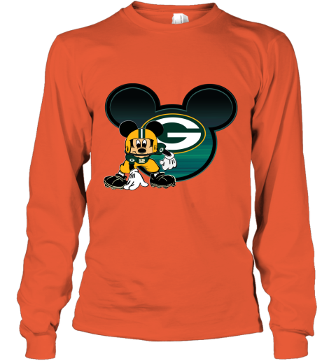 NFL Green Bay Packers Mickey Mouse Disney Football T Shirt - Rookbrand