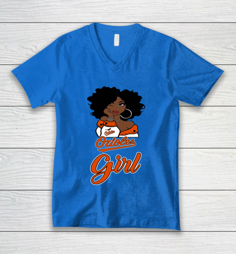 Baltimore Orioles Girl MLB V-Neck T-Shirt 6