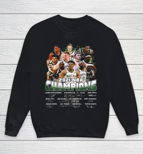 Milwaukee Bucks Championship shirt Milwaukee Basketball Bucks Finals 2021 Youth Sweatshirt