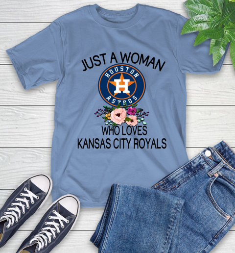 MLB Just A Woman Who Loves Kansas City Royals Baseball Sports T-Shirt 11