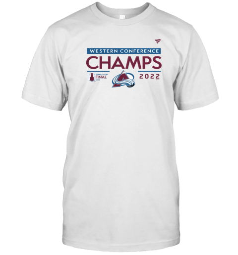 Colorado Avalanche Fanatics 2022 Western Conference Champions Big And Tall Locker Room T-Shirt