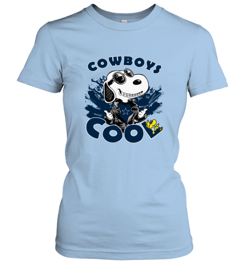 t6pw dallas cowboys snoopy joe cool were awesome shirt ladies t shirt 20 front light blue