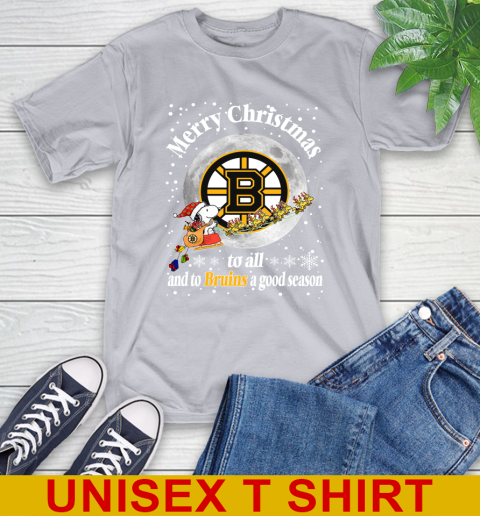 Boston Bruins Merry Christmas To All And To Bruins A Good Season NHL Hockey Sports T-Shirt 5