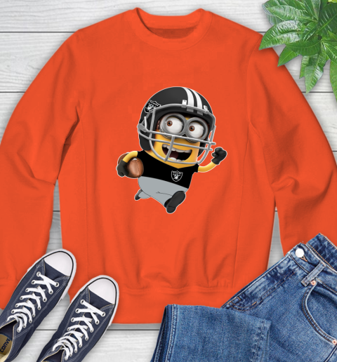 NFL Oakland Raiders Minions Disney Football Sports Sweatshirt 4