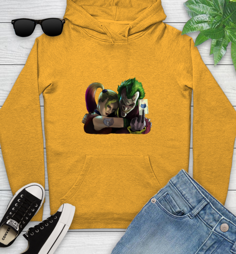 Memphis Grizzlies NBA Basketball Joker Harley Quinn Suicide Squad Youth Hoodie 3