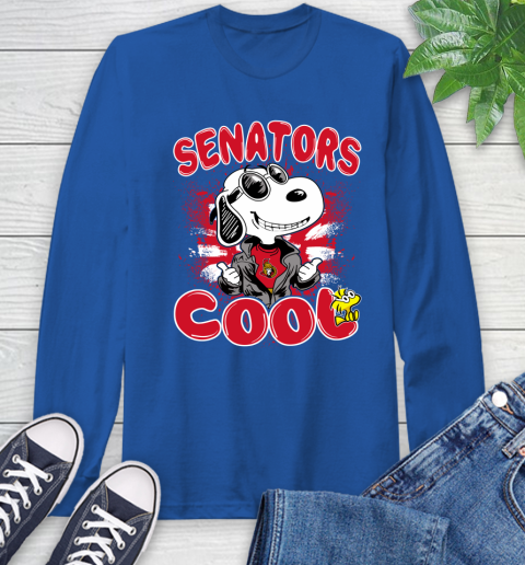 NHL Hockey Ottawa Senators Cool Snoopy Shirt Long Sleeve T-Shirt 11