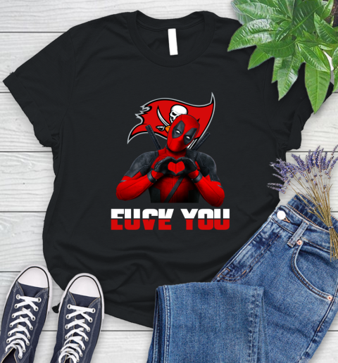 NHL Tampa Bay Buccaneers Deadpool Love You Fuck You Football Sports Women's T-Shirt