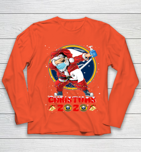 Buffalo Sabres Funny Santa Claus Dabbing Christmas 2020 NHL Youth Long Sleeve 3