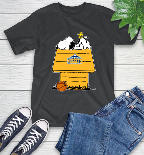 Denver Nuggets NBA Basketball Snoopy Woodstock The Peanuts Movie T-Shirt 2