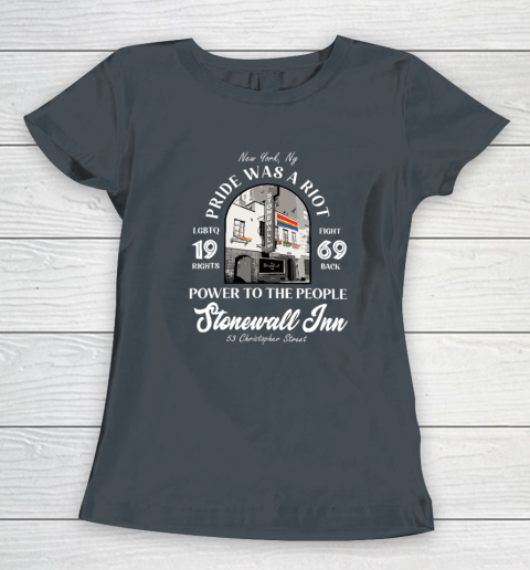 Stonewall Inn LGBTQ History Pride Was A Riot Gay Pride Month Women's T-Shirt 3