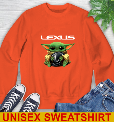 Star Wars Baby Yoda Hugs Lexus Car Shirt 27