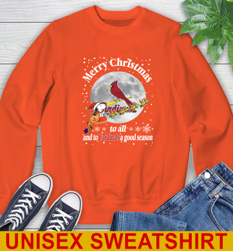 St.Louis Cardinals Merry Christmas To All And To Cardinals A Good Season MLB Baseball Sports Sweatshirt 3