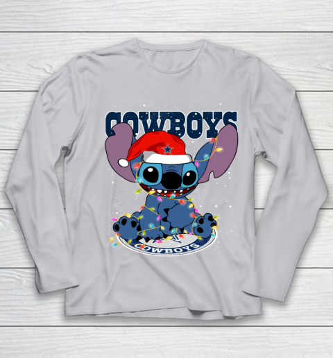 Dallas Cowboys NFL Football noel stitch Christmas Youth Long Sleeve 3