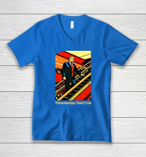 Rattle Trap 1776 Knew Before You Escalator Truth V-Neck T-Shirt 4