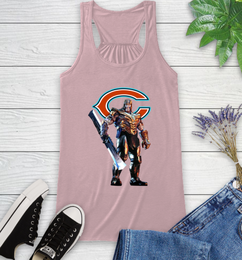 NFL Thanos Gauntlet Avengers Endgame Football Chicago Bears Racerback Tank 11