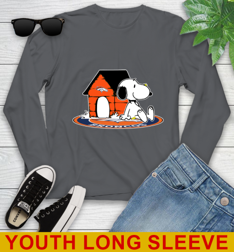 NFL Football Denver Broncos Snoopy The Peanuts Movie Shirt Youth Long Sleeve 9
