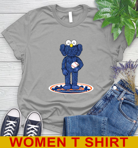 MLB Baseball New York Mets Kaws Bff Blue Figure Shirt Women's T-Shirt 11