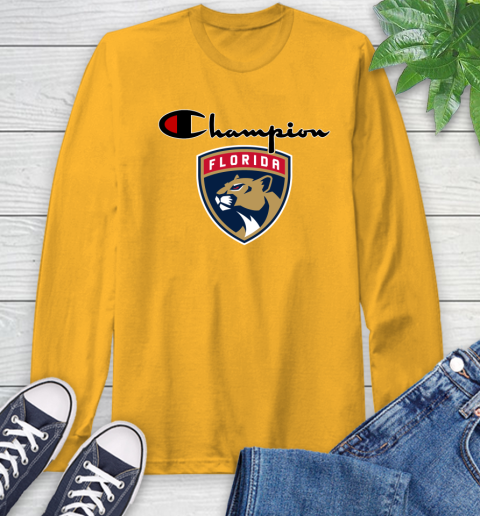 NHL Hockey Florida Panthers Champion Shirt Long Sleeve T-Shirt 2